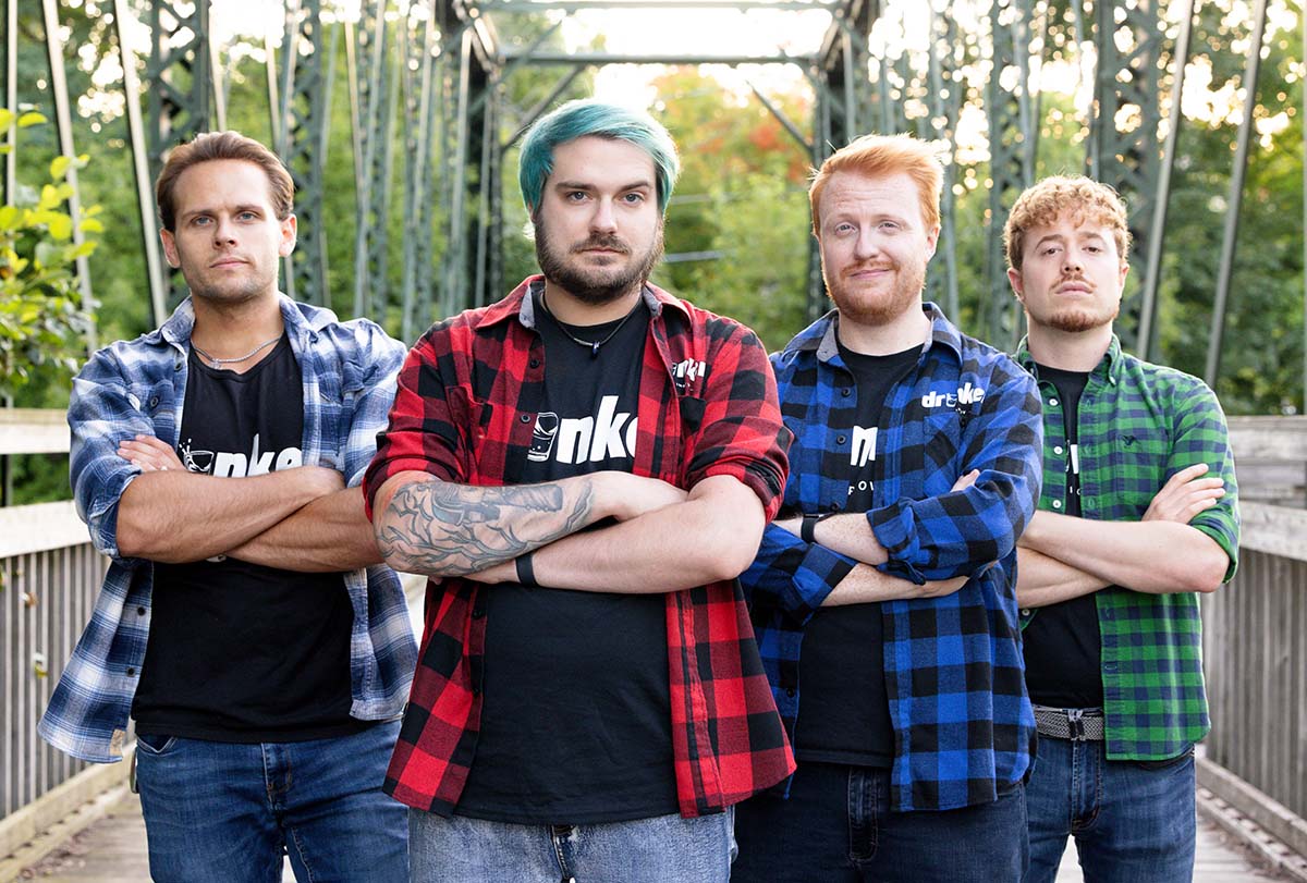 Roc Bauman, Nevin Langhus, J.T. Backes, and Kyle Hanneken